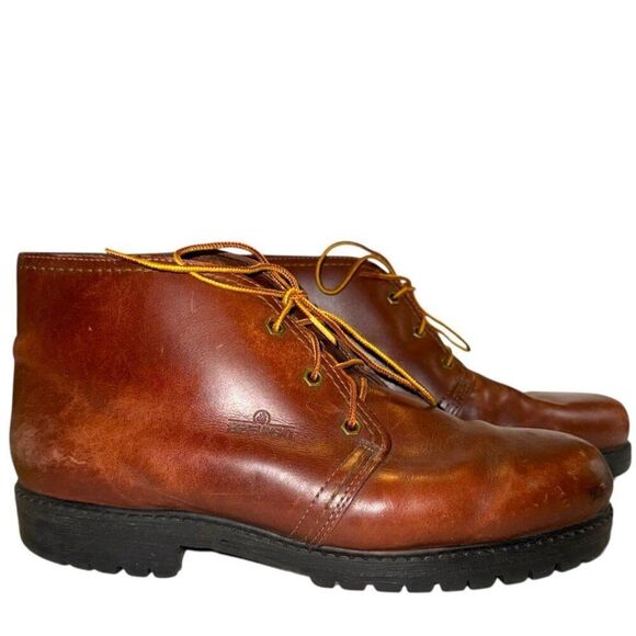 SEBAGO Dryside Waterproof Leather Chukka Boot 6 Hex Eye Lug Sole 11 Wide USA 11W - Picture 1 of 8